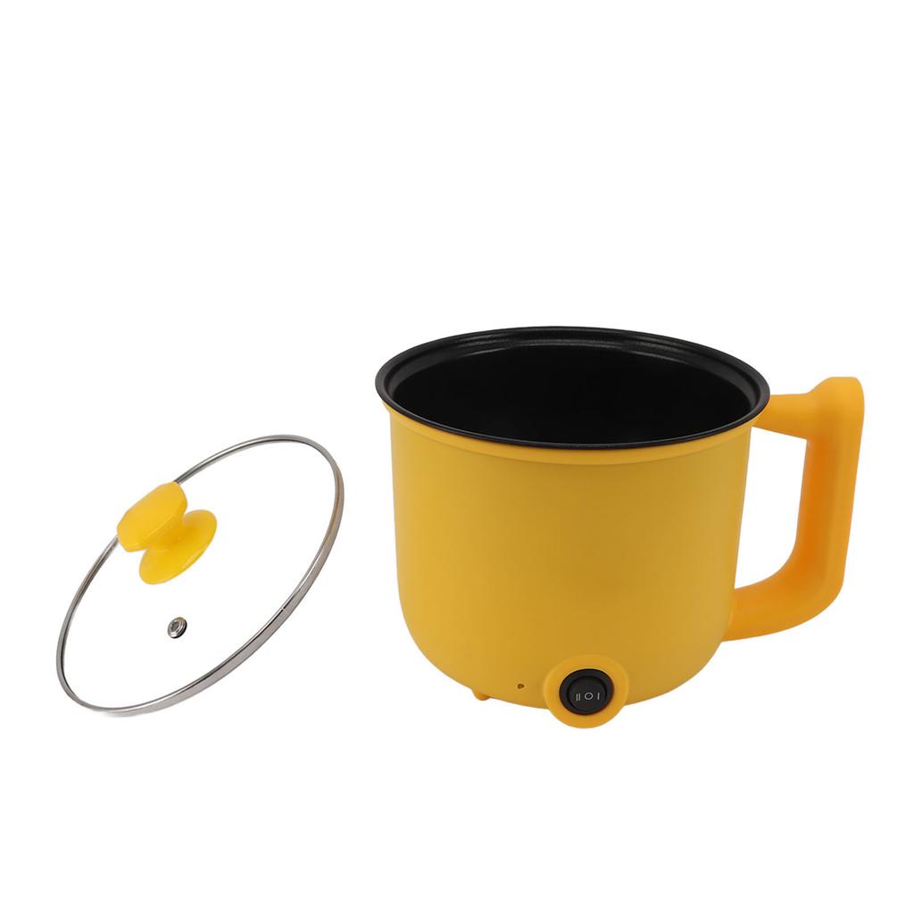 Мини электрическая плита 1.8 л 600 Вт 2 режима с антипригарным покрытием многофункциональная электрическая кастрюля с ручкой для