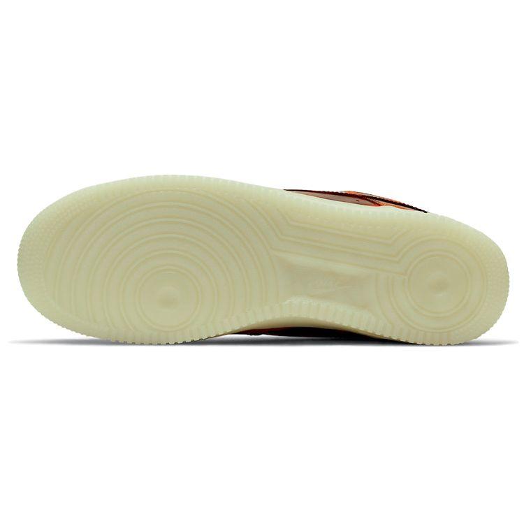 Nike Кроссовки унисекс Air Force 1 Low Orange Skeleton Unisex Starfish White Black CU8067-800