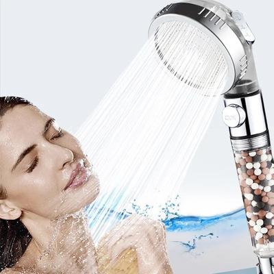 Новая душевая лейка Premier Bathroom 3-функциональная SPA с кнопкой-стопором, высокая мощность, анионный фильтр, душевая лейка для экономии воды