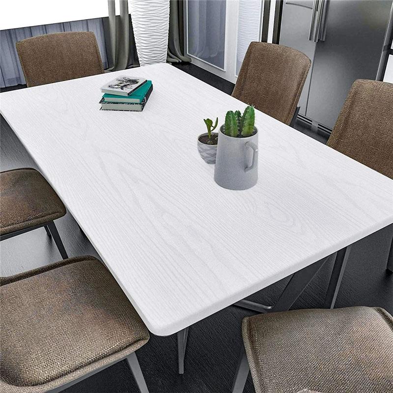 45см белый под дерево ПВХ наклейка на стену водонепроницаемая для кухни шкафа мебели декоративные обои стол шкаф самоклеящаяся