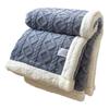 Winter Thickened Blanket Double-sided Fluff Plush Double-layer 3D Jacquard Solid Color Office