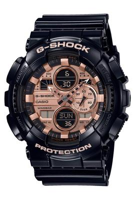 CASIO Серия ярких цветов GA-140GB-1A2JF мужские черные
