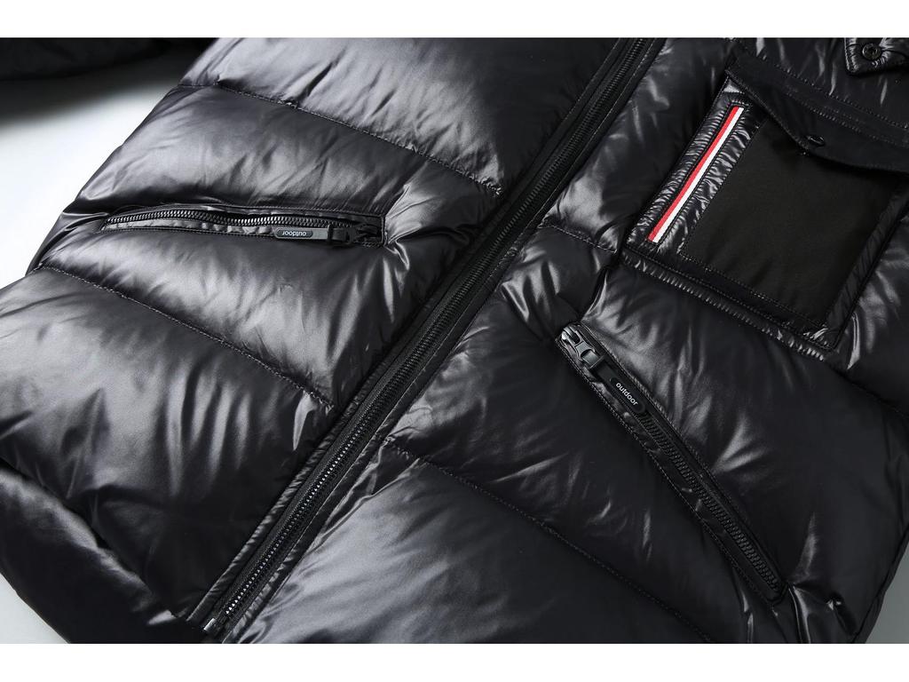 Мужская модная блестящая зимняя пуховая куртка