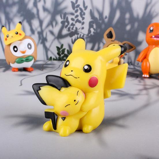 7Pcs Pokemon Figures Realistic Decoration Fine Workmanship Pokemon Battle Figure Toys for Children