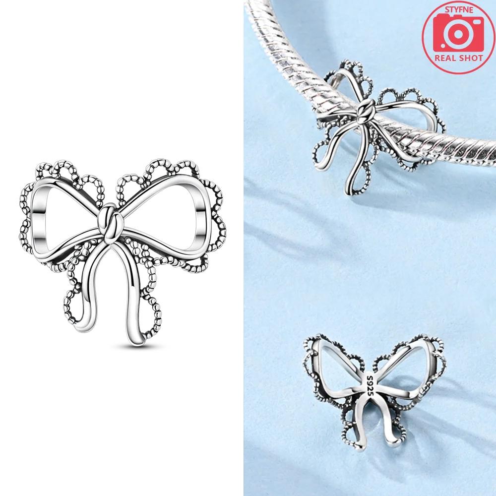 Copper Pendant Pink Ballet Girl Bow Charms Beads Fit Original Bracelet Necklace Jewelry Making For Women Diy