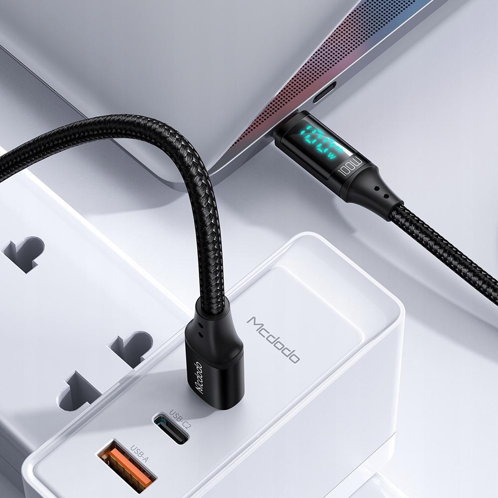 Mcdodo Телефонный кабель с дисплеем Digital Pro Pd Usb-C 100 Вт 1,2 м