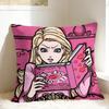 M-Mean Girls B-Burn Book Pillow Cover Custom Cushion Cover Vintage Pillow Case For Sofa Bedroom Home Decor