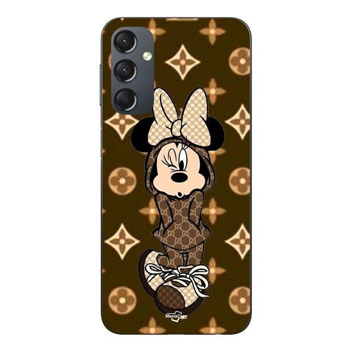 Coque Pour Samsung galaxy A24 Minnie Disney LV marron Maniacase