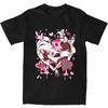 Crazy Hazbin Hotels Angel Dust T-Shirts for Unisex Women Pure Cotton Tees Shirt Summer Clothing