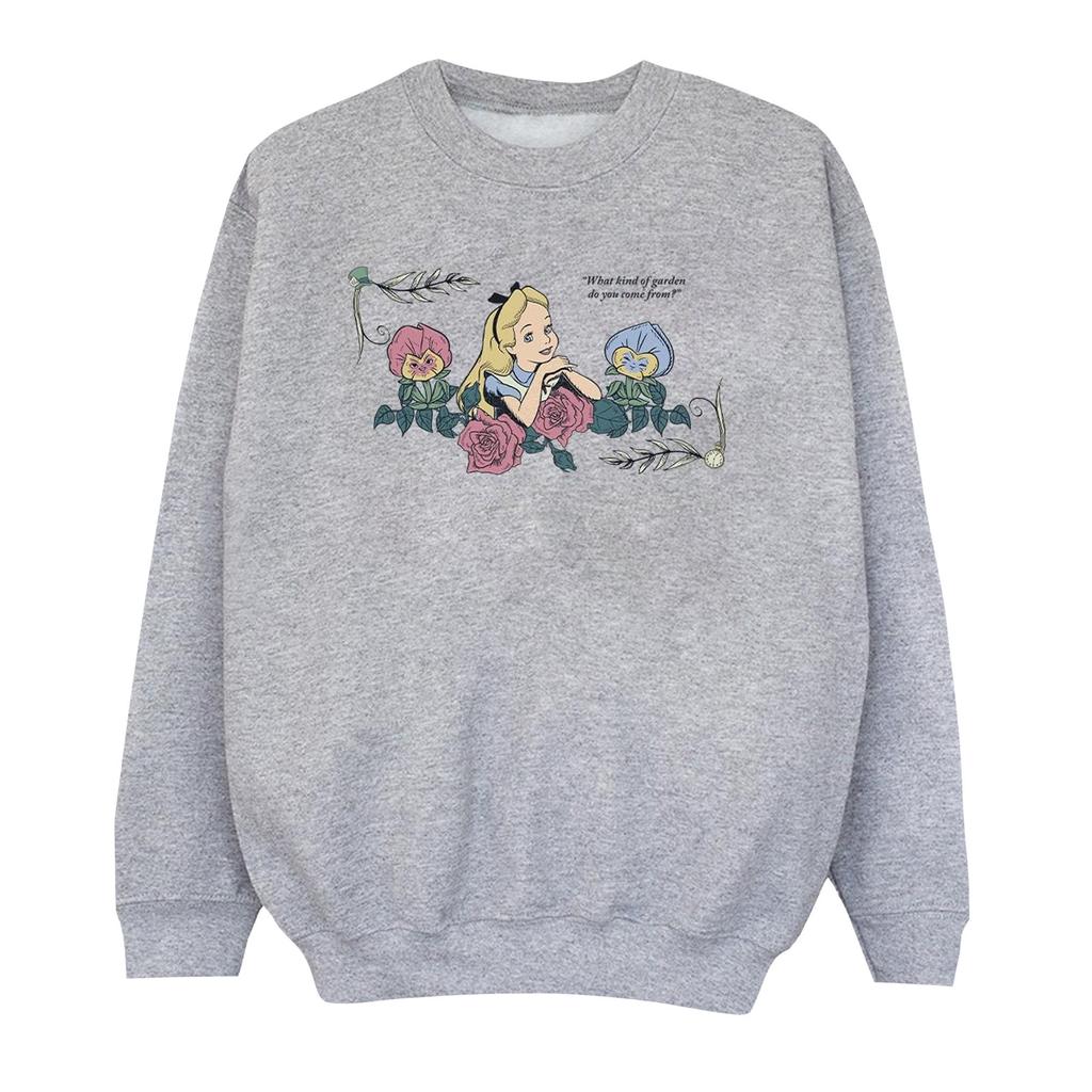 Disney Boys Alice In Wonderland What Kind Of Garden Sweatshirt