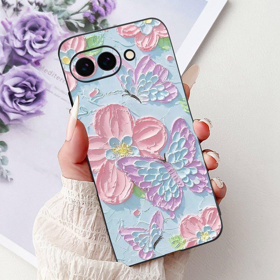 Fashion Butterfly Case For Google Pixel 9a Case 6.3" Soft Silicone TPU Phone Cases For Google Pixel 9a Pixel9a GTF7P Back Cover