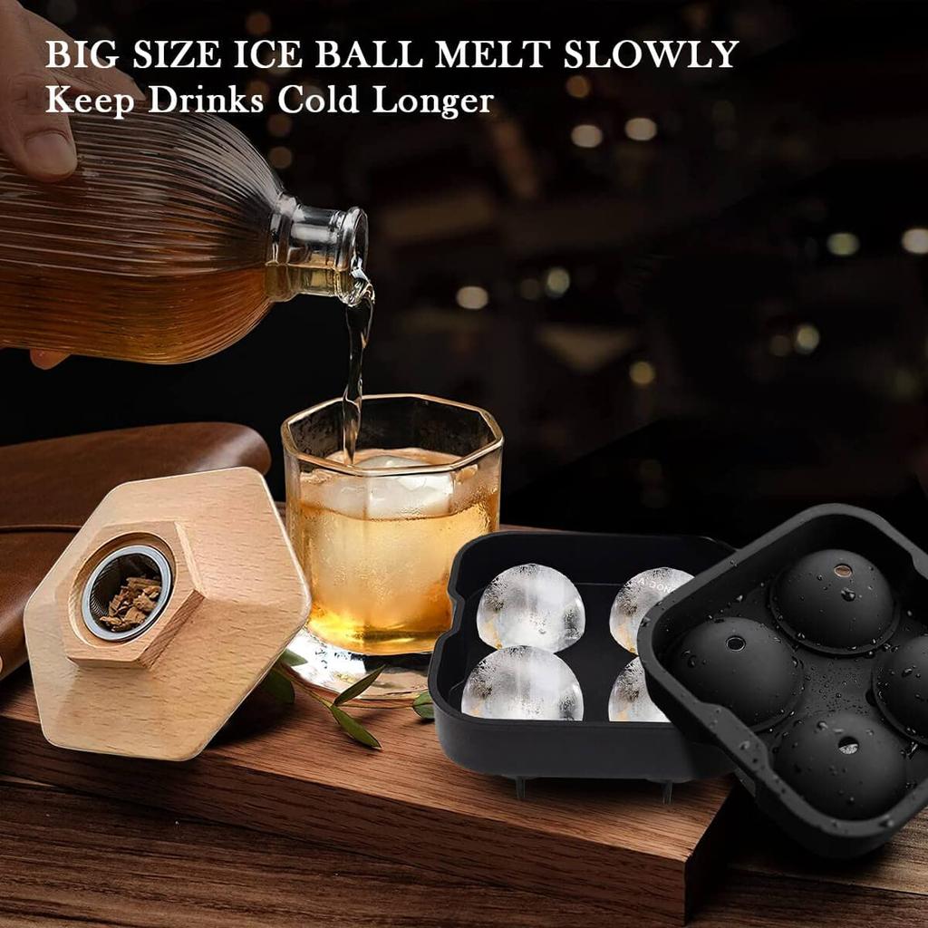 Cocktail Smoker Kit for Bourbon Whiskey Gifts for Men Drink Smoker Infuser Old Fashioned Smoker Kit with Wood Chips for Bar Tool