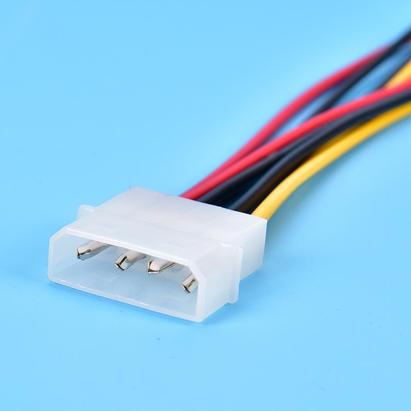 Serial Port Power Cord One-To-Two Power Cord D-Type 4Pin To Two 15Pin Large 4Pin To Sata Power Cord