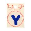 Ne~mu Club Patch Alphabet "Y" Blue Iron On Adhesive MNC002N