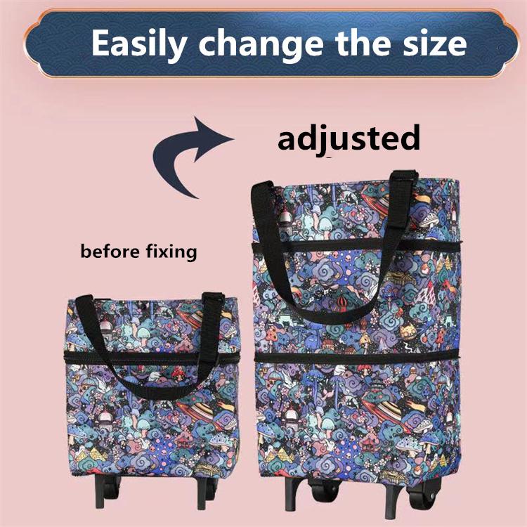 Колеса для багажа Тележки для продуктовых магазинов Маленькие тележки Сумки для покупок на колесах Складные портативные бытовые прицепы Торговые артефакты