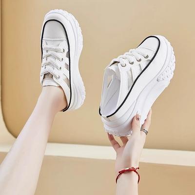 Новые летние толстоподошвенные маффины огромны и универсальны, полые и дышащие, спортивные и повседневные крутые шлепанцы баотоу