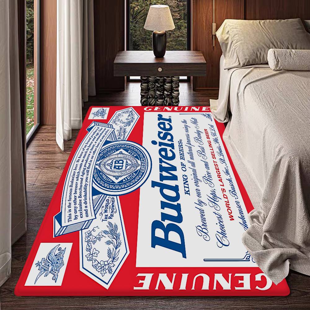 Brand B-Budreiser Door Mat Washable Non-Slip Living Room Sofa Chairs Area Mat Kitchen Doormat Area Rug