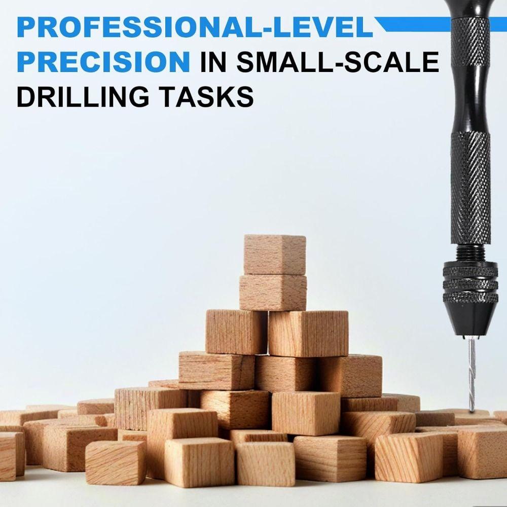 Pin Vise Hand Twist Drills Set 0.6-3mm Mini Hand Drill Rotary Tool Micro Drill Bits  Polymer Clay