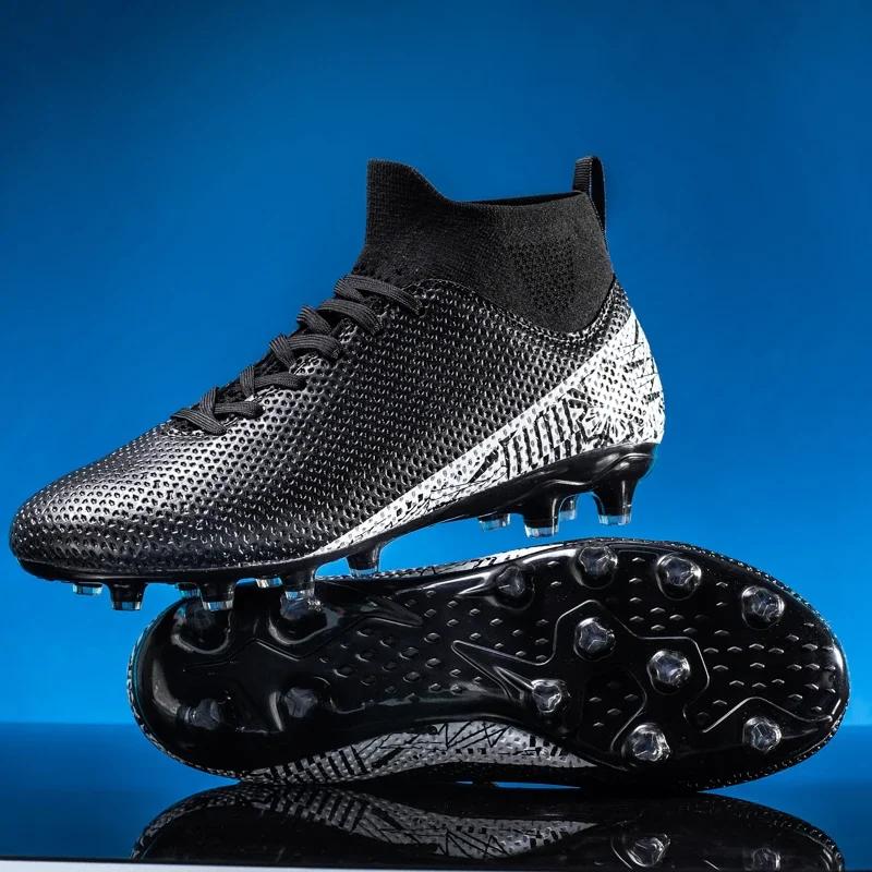 Men Football Boots Society Comfortable TF/FG Unisex Soccer Shoes Grass Training Sneakers Resistant High Quality Football Shoes