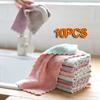 5/10PC Kitchen Accessories Super Absorbent Microfiber Dish Cloth Tableware Household Cleaning Towel Kitchen Tools Gadget ALI253