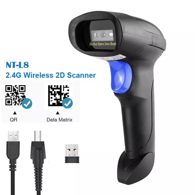 NETUM Bluetooth Wireless Barcode Scanner for 1D/2D Codes – Retail & Supermarket Self-Induction