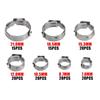 130 шт. 7 размеров Хомуты для шлангов с одним ушком из нержавеющей стали 304 6-21 мм Набор хомутов для шлангов с обжимным зажимом Инструменты для обжимных зажимов