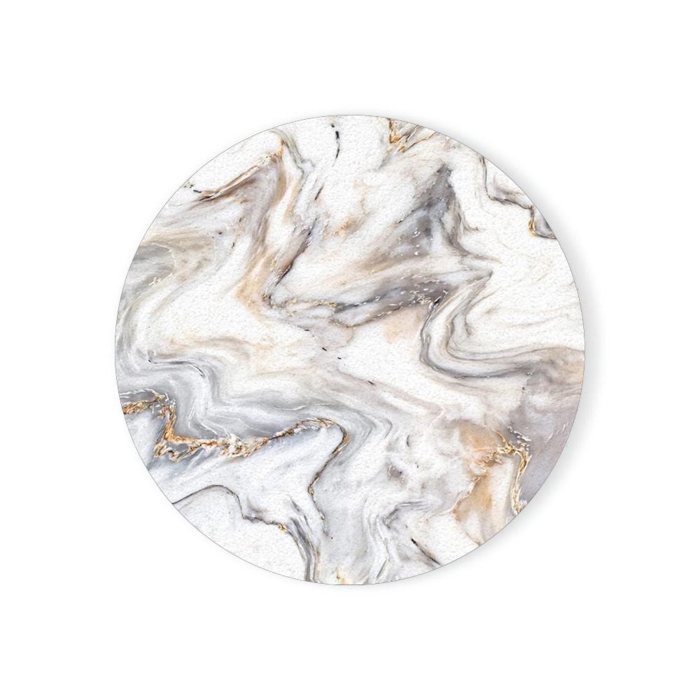 Круглые впитывающие керамические каменные подставки с пробковой основой, мраморные подставки для стола, подарок на новоселье для украшения дома