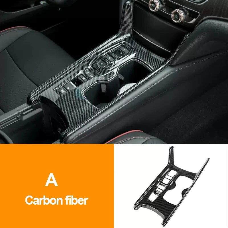 Для Honda Accord 10th X 2018 2022 гибридные аксессуары ABS Центральная консоль автомобиля Ручка переключения передач Панель Крышка Накладка