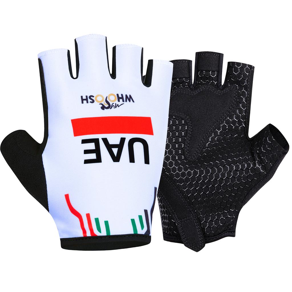 New UAE Cycling Gloves Bike ORBEA RACING Gloves Half Finger MTB Fitness Gloves Running Fitness Riding Bicycle Sports Gloves