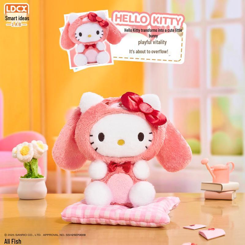 Кулон-брелок в виде плюшевой куклы Sanrio Family Kuromi в закрытой коробке