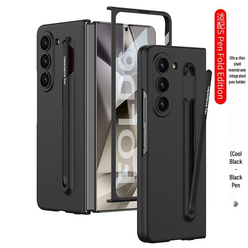 Ультратонкий матовый чехол для телефона Samsung Z Fold6 со слотом для стилуса - Защитная крышка однотонная
