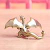 Brass Dragon, Fire-Breathing Dragon, Pterosaur, Vintage Item, Home Decoration