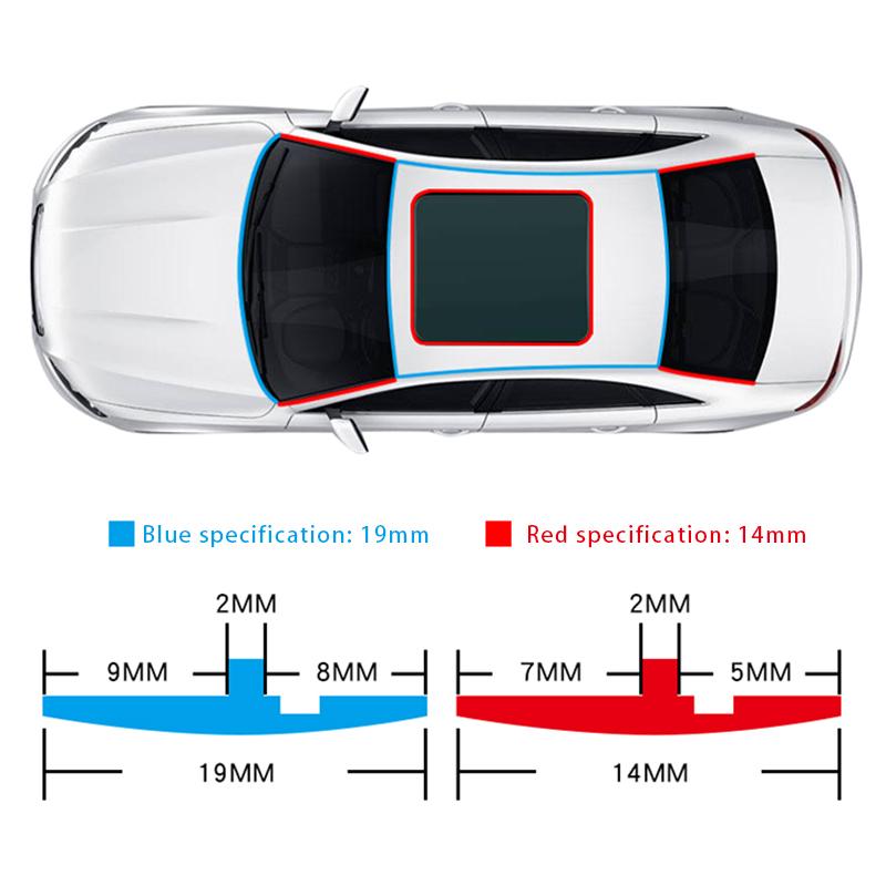 Автомобильный резиновый уплотнитель Автомобильный уплотнитель Крыша Окно Герметик Отделка Защитные полосы для лобового стекла автомобиля Звукоизоляционные Водонепроницаемые Автомобильные аксессуары