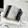Vertical Desktop Book Stand & Storage Organizer - Simple File Rack & Bookend Divider for Students and Office Supplies