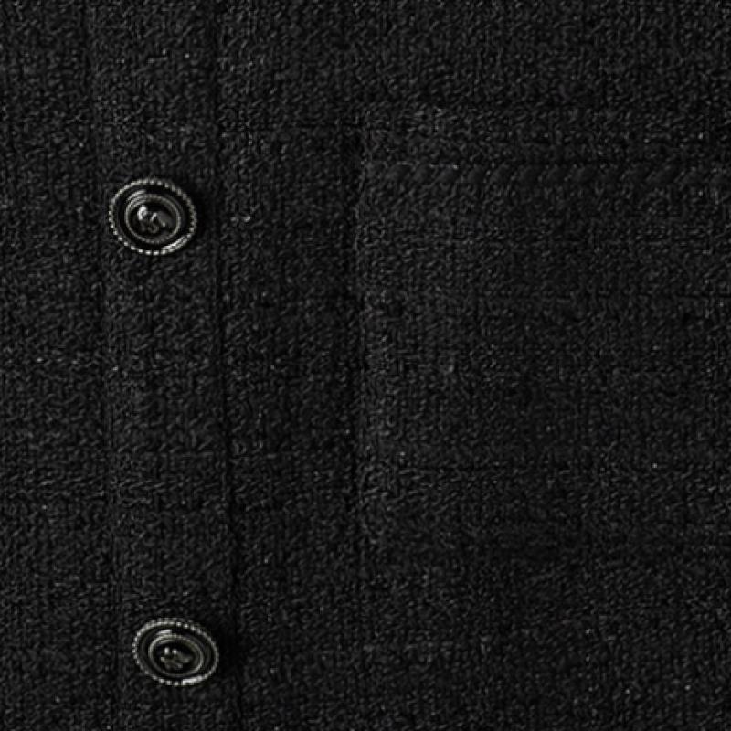 She Smiss Блестящее твидовое платье Swwopp11010 Bk