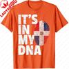 Its in My DNA Dominican Republic Flag Official Pride Gift TShirt Retro Fashion Flag Print Tops Classic Pattern Tees