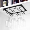 Wall Mount Wine Glass Holder Goblet Hanging Rack Stemware Storage Organizer Wine Glass Rack Home Kitchen Bar Accessories
