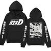 Anime Initial D AE86 Hoodie Hachiroku Shift Drift Cotton Autumn Winter Fleece Streetwear