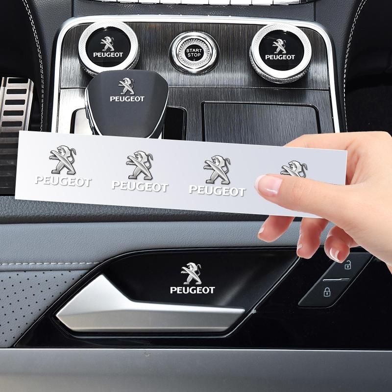 Новая стилизация автомобиля Наклейка на салон Значок Декоративные аксессуары Для Peugeot 206 207 208 306 307 308 508 106 107 108 2008 3008 5008