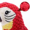 Игрушка-пищалка для собак, жевательная игрушка, плюшевый попугай, игрушка для собак, устойчивая к укусам, жевательная игрушка для чистки зубов, звуковая игрушка для собак, товары для щенков и домашних животных
