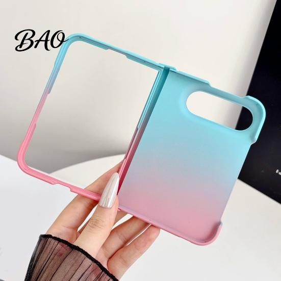 Scratch Resistant Lens Guard Case Magnetic for iPhone, Gradient Skin-like Protective Cover with Built-in Ring Phone Foldable Phones And Hinge