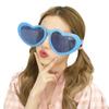 Vintage Masquerade Large Frame Party Props Big Glasses Glow Glasses Shades Peach Heart Glasses