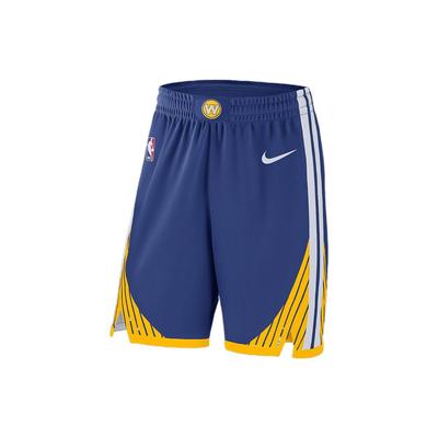 Баскетбольные шорты с цветным логотипом NBA, версия AU Player, мужские шорты Golden State Warriors, синие 866383-495