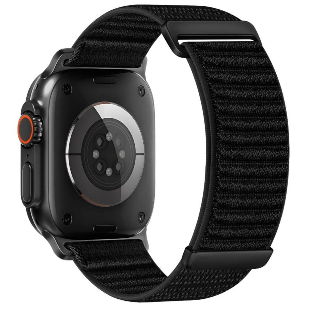Watch Band For Apple Watch Series 11 10 42mm / 9 8 7 41mm / SE3 SE2 SE 6 5 4 40mm / 3 2 1 38mm Two-Piece Magic Tape Nylon Woven Wrist Strap