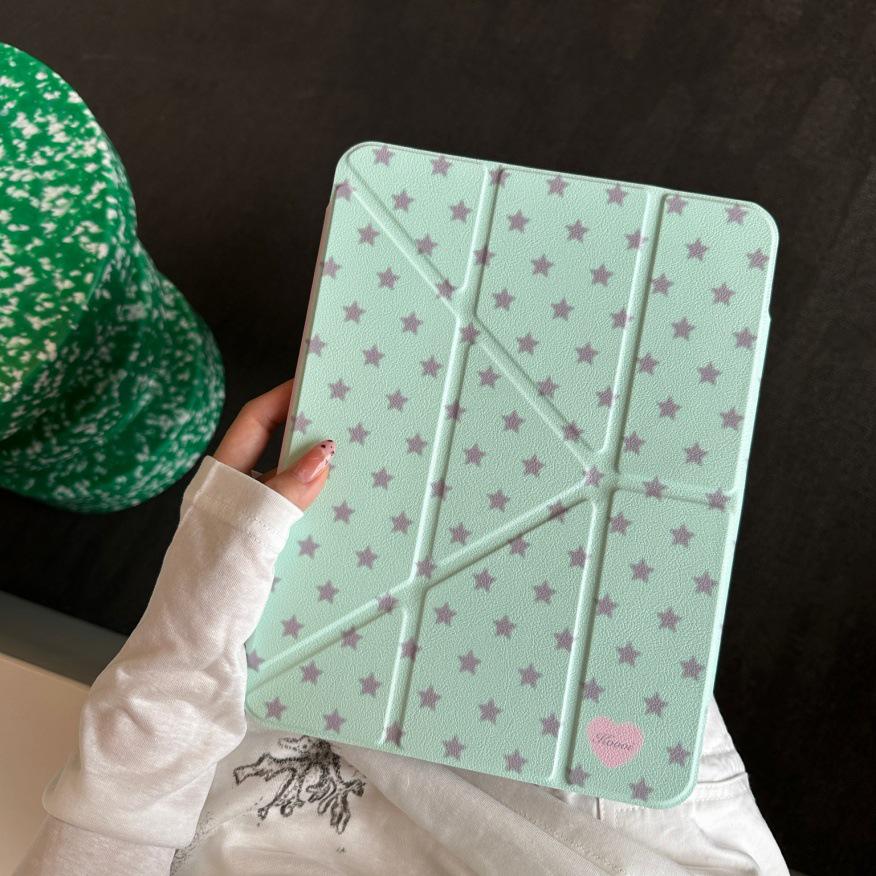 Buckle iPad Pro Case: Four-Color Star Design for 2025/2021 Versions