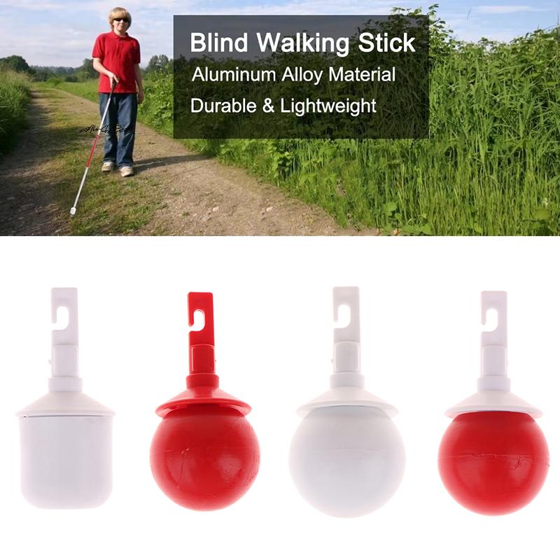 Наконечник для трости крюкового типа, наконечник для трости с роликовым шариком, аксессуар для ходьбы для слепых, сменный наконечник для улучшения навигации