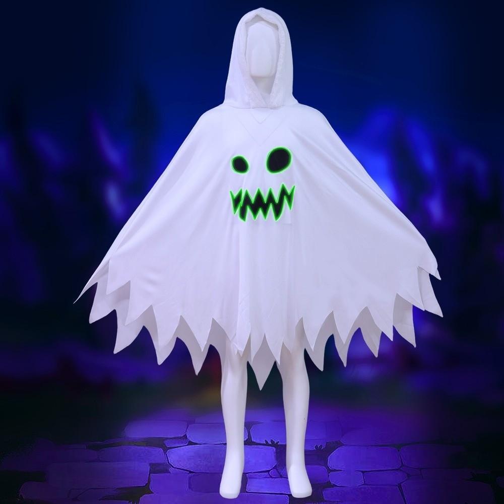 Creative Luminous Ghost Cloak Glow In The Dark Halloween Cosplay Costume Masquerade Party