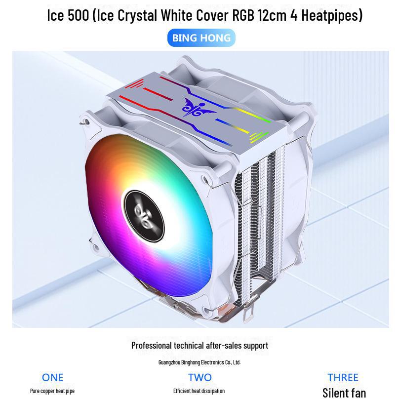 12 см бесшумный башенный процессорный кулер с 4 тепловыми трубками из чистой меди для AMD 2011