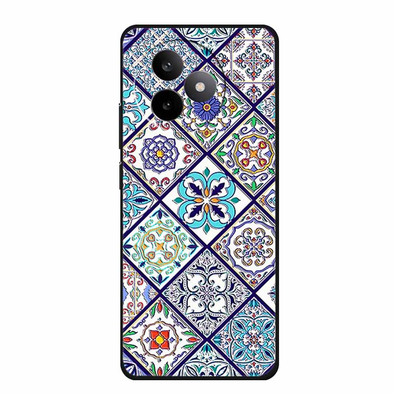 6.83" Чехол для Redmi K 80 K80 Ultra 3D тиснение Цветок Черный Силикон Мягкая задняя крышка Чехлы для Redmi K 80 Ultra Ударопрочный Fundas