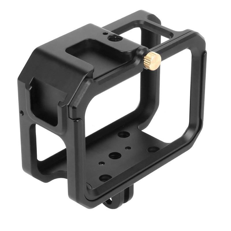 Aluminum Camera Cage GoPro Hero 13 12 11 10 9 With Heat Dissipation Cold Shoe Mount Extension Frame UV Filter Option